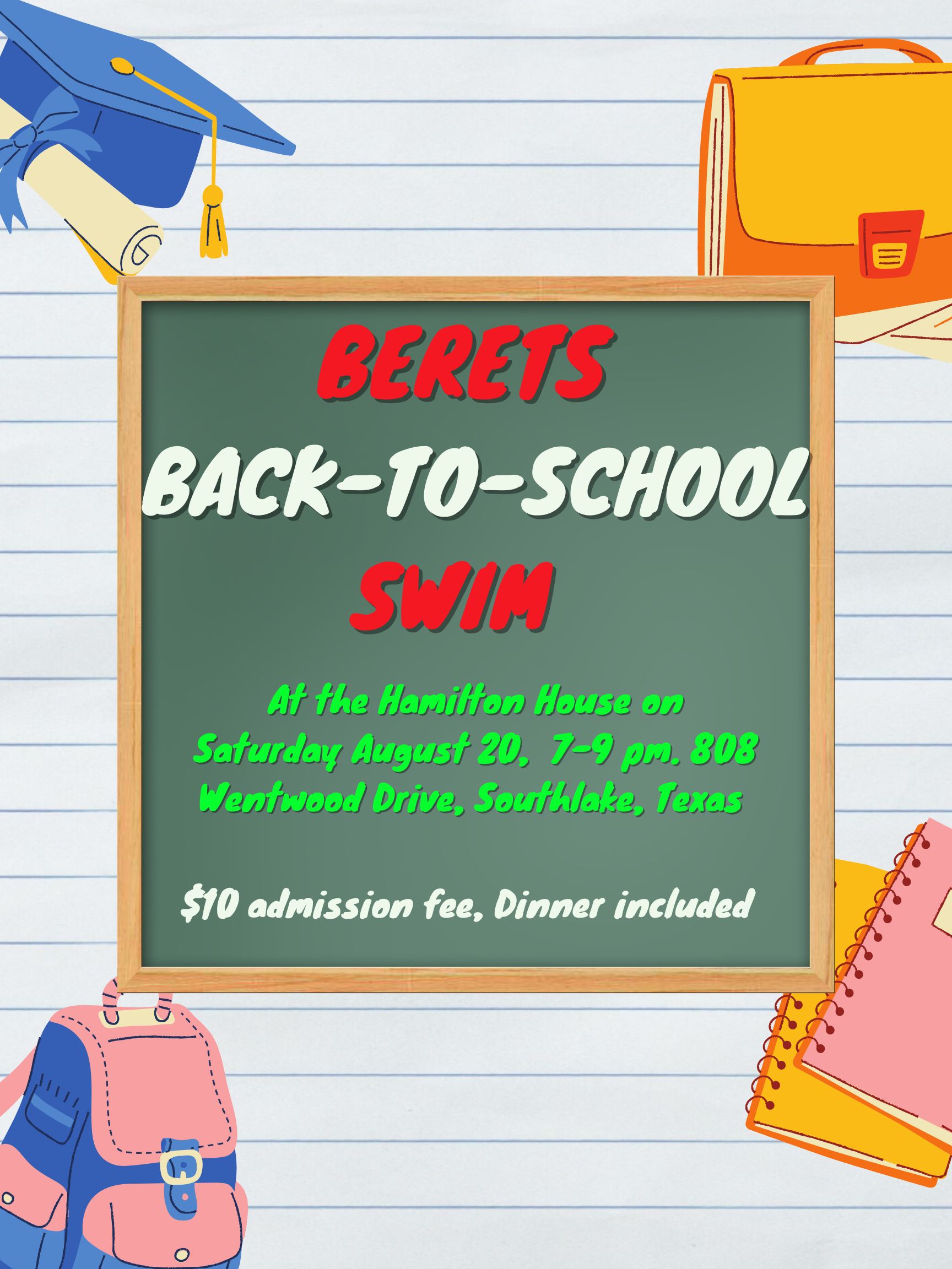 Berets Back-To-School Swim image