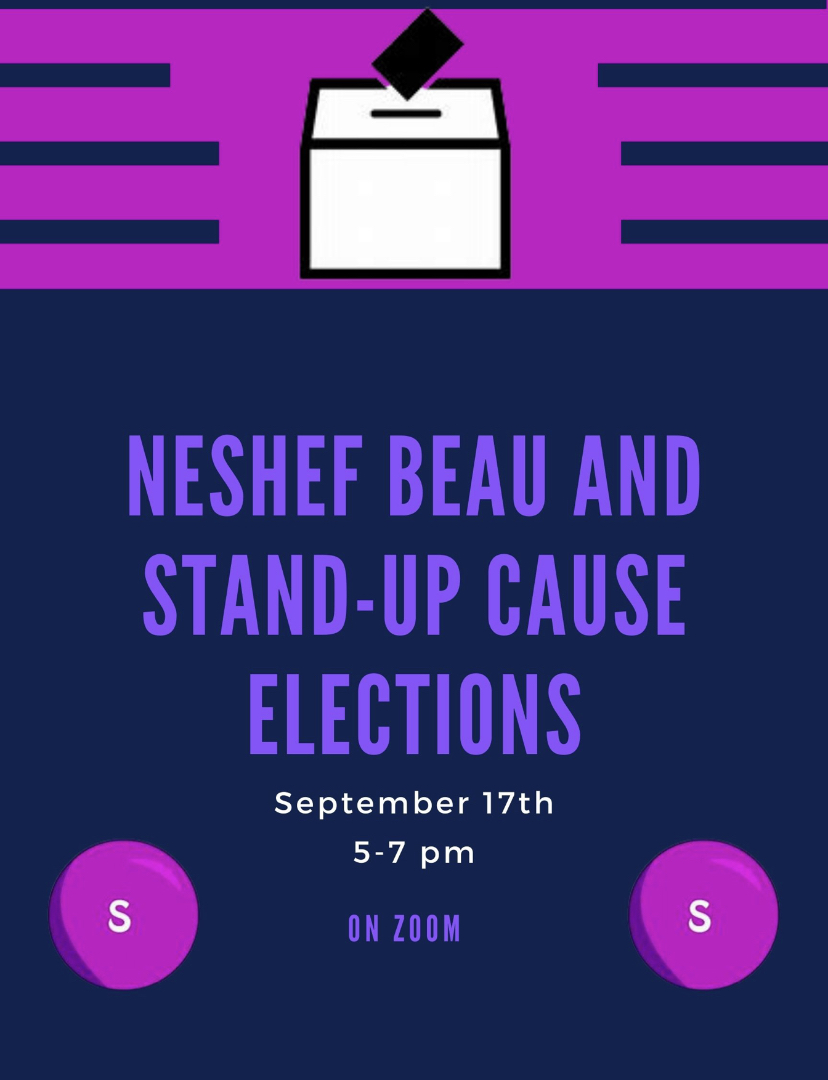 Neshefs Stand Up Cause and Beau elections  image