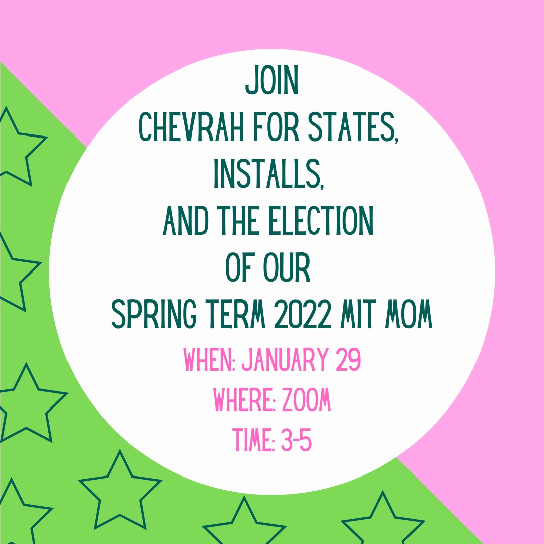 Chevrah BBG's States, Installations, and MIT Mom Election image