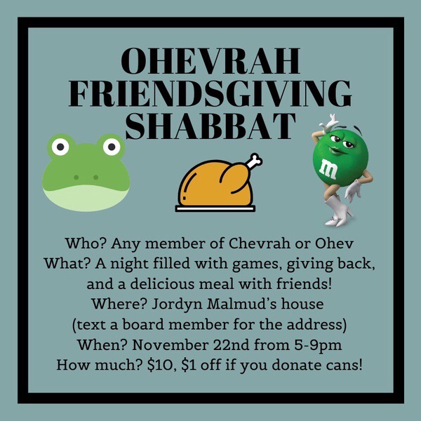 Ohevrah's Friendsgiving Shabbat (Chevrah) image